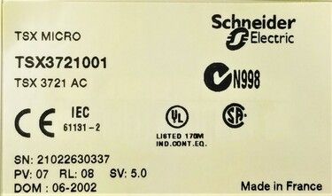 TSX3721001 | Schneider Electric CPUs